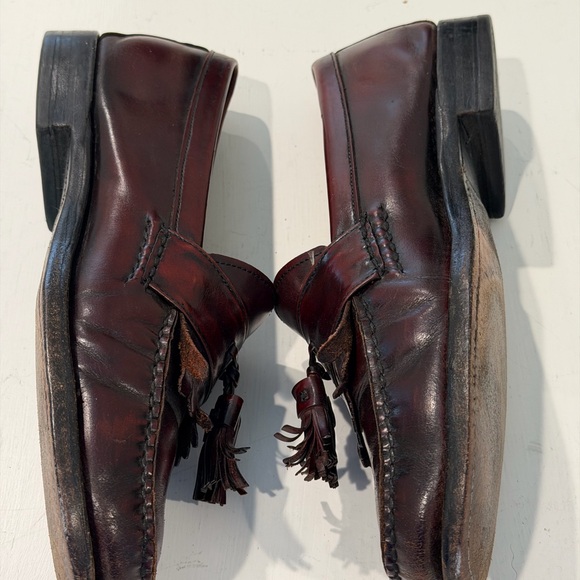 Classic Brown Loafers Burgundy Size 9 Goodyear Welt - Picture 5 of 6